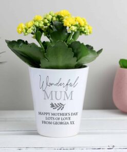 Personalised Free Text Plant Pot