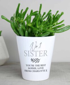 Personalised Free Text Plant Pot
