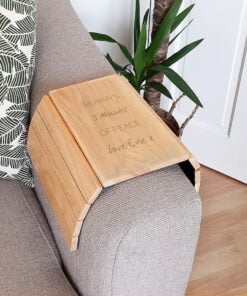 Personalised Free Text Wooden Sofa Tray