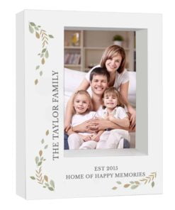 Personalised Fresh Botanical 5×7 Box Photo Frame