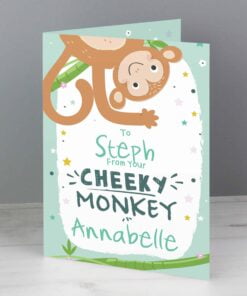 Personalised From Your Cheeky Monkey Card