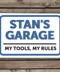 Personalised Garage Plaque