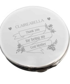 Personalised Garden Bloom Compact Mirror