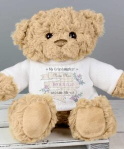 Personalised Garden Bloom Message Teddy Bear