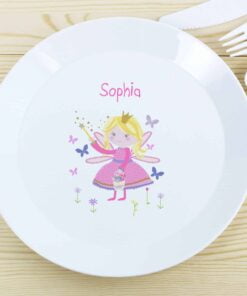 Personalised Garden Fairy Plastic Plate