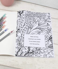 Personalised Gardening Colouring Book