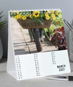 Personalised Gardening Desk Calendar