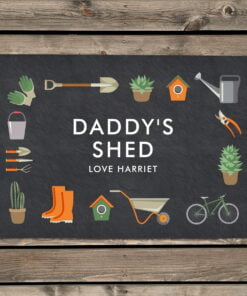 Personalised Gardening Metal Sign