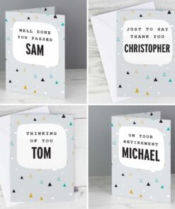 Personalised Geo Birthday Card