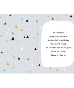 Personalised Geo Birthday Card