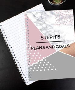 Personalised Geometric A5 Notebook