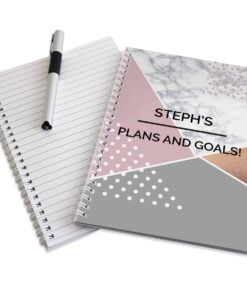 Personalised Geometric A5 Notebook