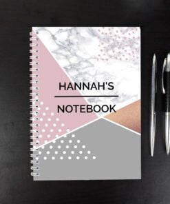 Personalised Geometric A5 Notebook
