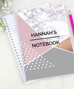 Personalised Geometric A5 Notebook