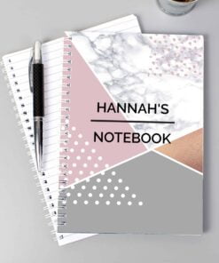 Personalised Geometric A5 Notebook