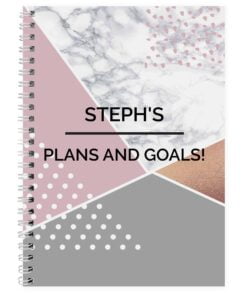 Personalised Geometric A5 Notebook