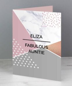 Personalised Geometric Card