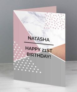 Personalised Geometric Card