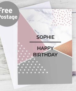 Personalised Geometric Card