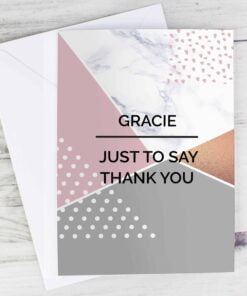 Personalised Geometric Card