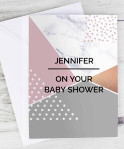 Personalised Geometric Card