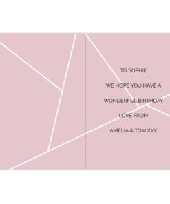 Personalised Geometric Card