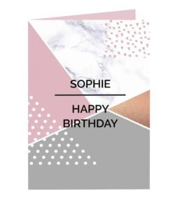 Personalised Geometric Card