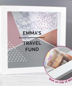 Personalised Geometric Fund and Keepsake Box