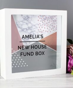 Personalised Geometric Fund and Keepsake Box