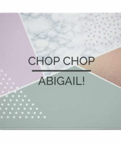 Personalised Geometric Glass Chopping Board/Worktop Saver