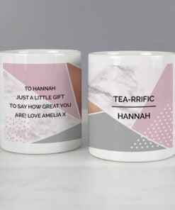 Personalised Geometric Mug