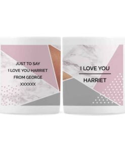 Personalised Geometric Mug
