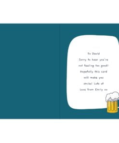 Personalised Get Well Soon Card