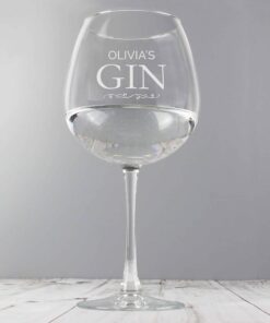 Personalised Gin Balloon Glass