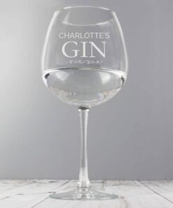 Personalised Gin Balloon Glass