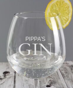 Personalised Gin Balloon Glass