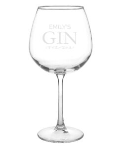 Personalised Gin Balloon Glass