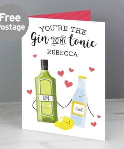 Personalised ‘Gin to My Tonic’ Card