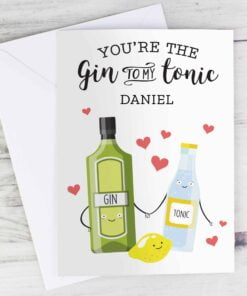 Personalised ‘Gin to My Tonic’ Card