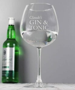Personalised Gin & Tonic Balloon Glass