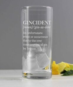 Personalised Gincident Hi Ball Glass