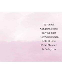 Personalised Girls First Holy Communion Card
