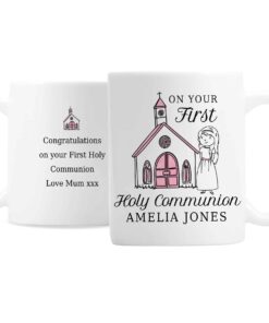 Personalised Girls First Holy Communion Mug