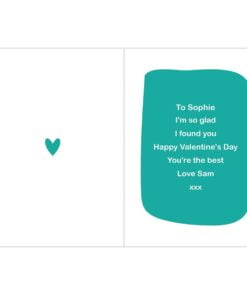 Personalised Glad I Swiped Right Card