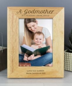 Personalised Godmother 5×7 Wooden Photo Frame