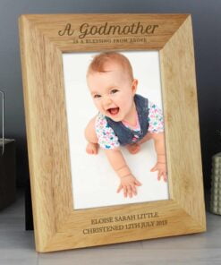 Personalised Godmother 5×7 Wooden Photo Frame