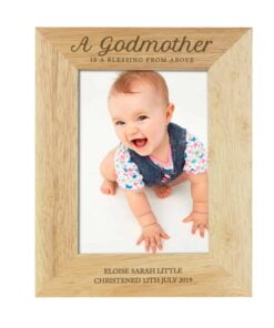 Personalised Godmother 5×7 Wooden Photo Frame