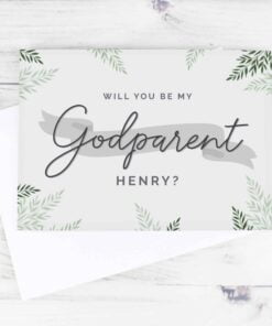 Personalised Godparent Card