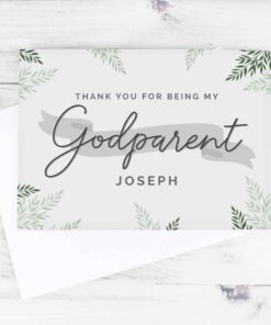 Personalised Godparent Card