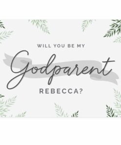 Personalised Godparent Card